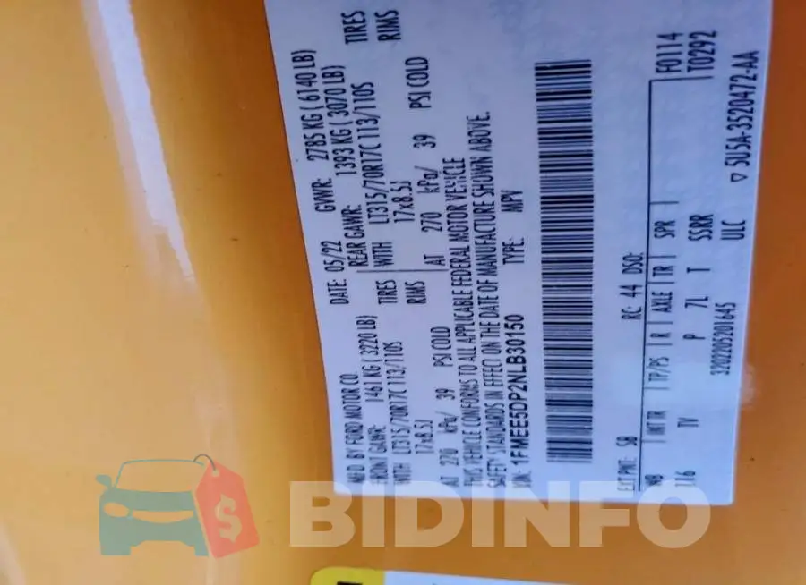 1FMEE5DP2NLB30150 Photo# 12