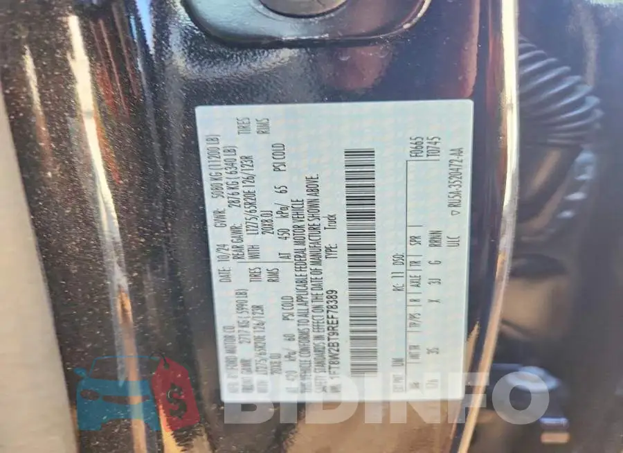 1FT8W2BT9REF78389 Photo# 11