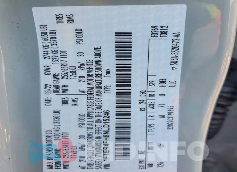 1FTER4FH8NLD15246 Photo# 13