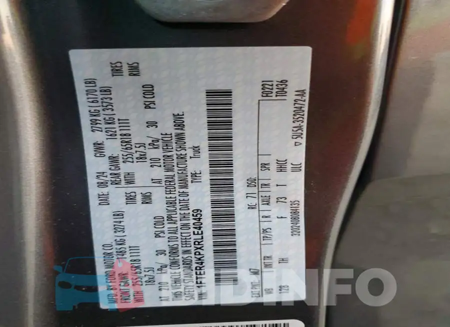 1FTER4KPXRLE40459 Photo# 12