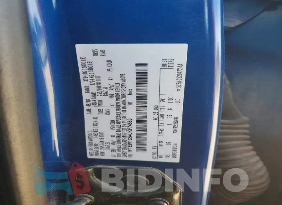 1FTEW1C54JKF74589 Photo# 12