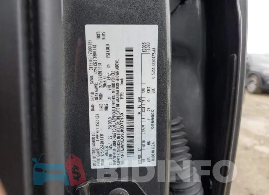 1FTEW1EG9JKD77139 Photo# 12