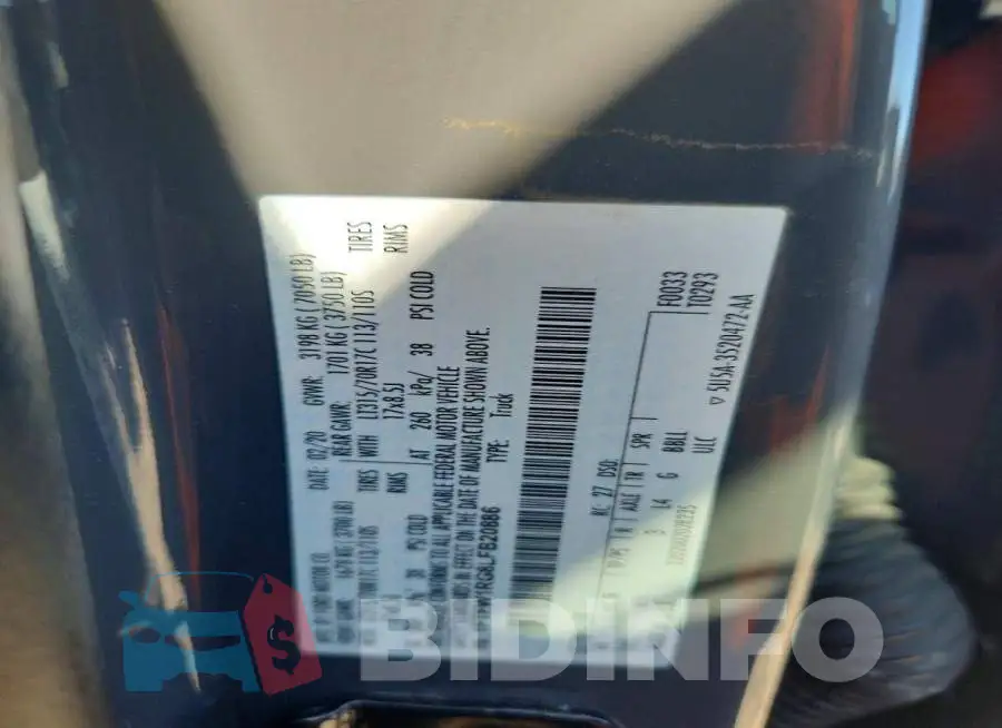 1FTFW1RG8LFB20886 Photo# 12