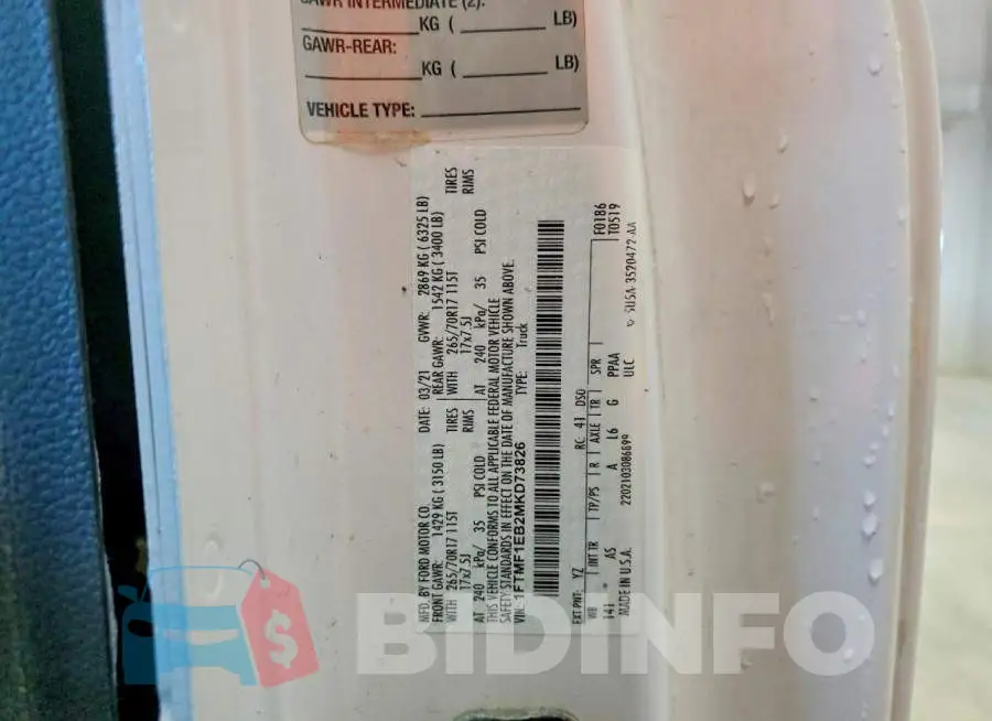 1FTMF1EB2MKD73826 Photo# 12