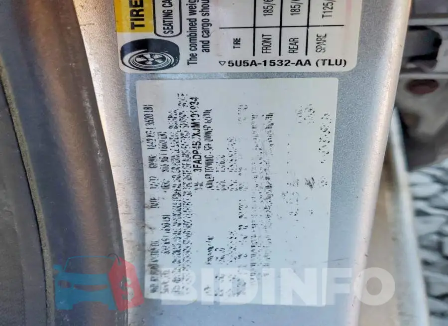 3FADP4BJXJM101934 Photo# 12