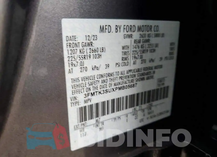 3FMTK3SUXPMB05687 Photo# 12