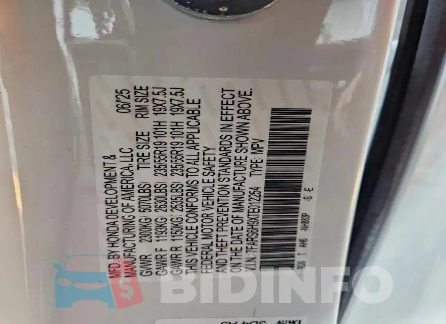 7FARS6H9XTE012254 Photo# 13