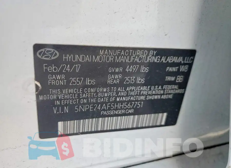 5NPE24AF5HH567751 Photo# 12