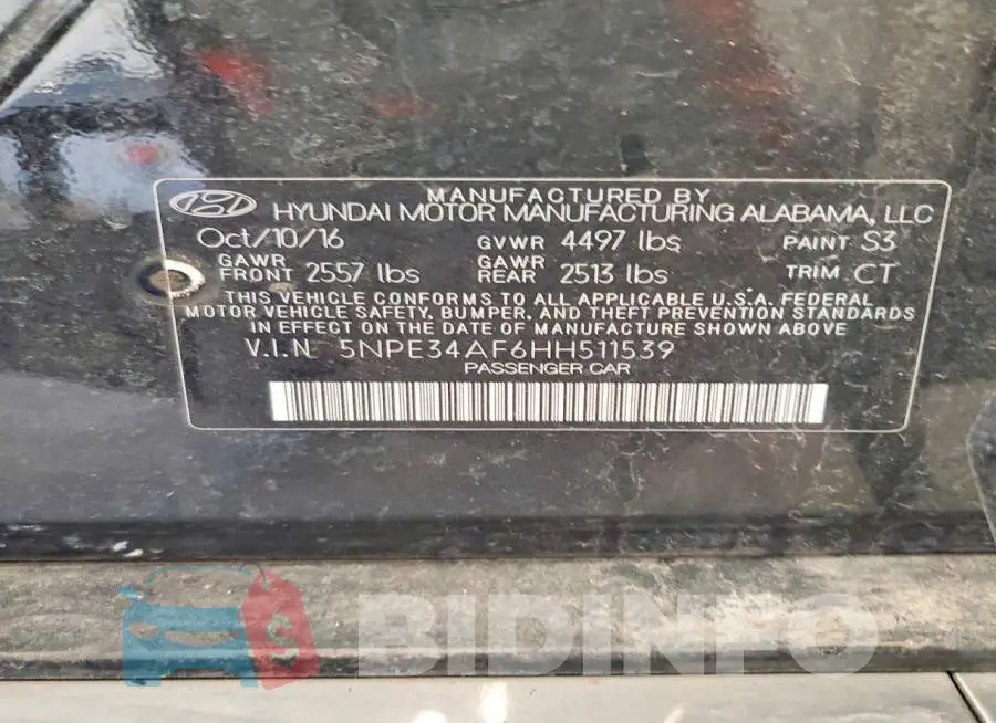 5NPE34AF6HH511539 Photo# 12