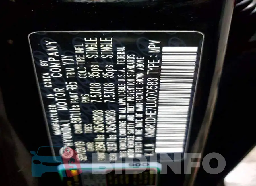 KM8R1DHE7LU070583 Photo# 14