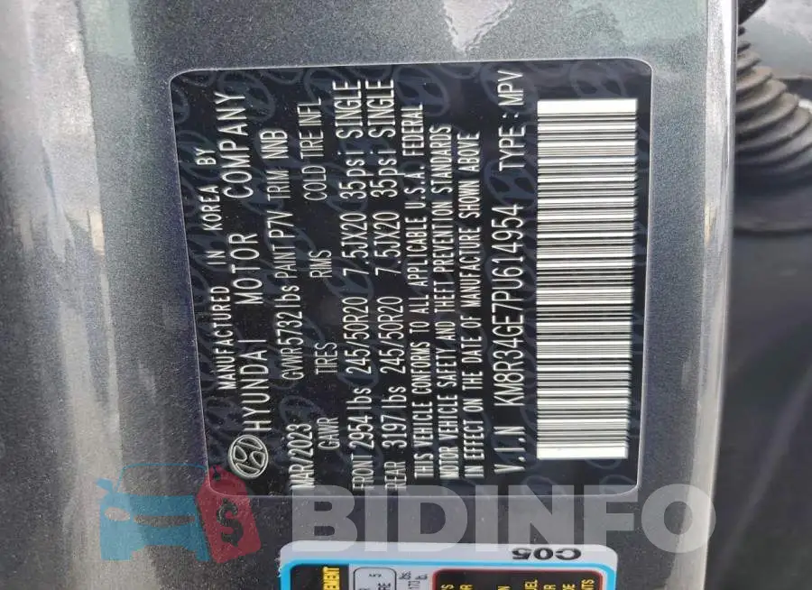 KM8R34GE7PU614954 Photo# 13