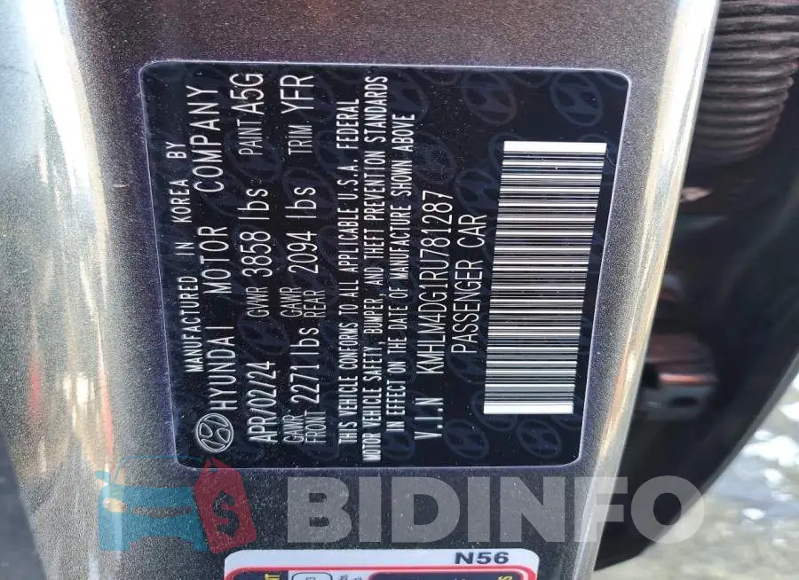KMHLM4DG1RU781287 Photo# 12