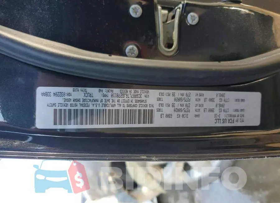 3C6RR7LT6JG270110 Photo# 12