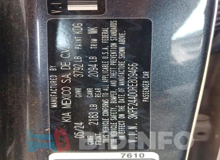 3KPF24AD0RE809466 Photo# 12