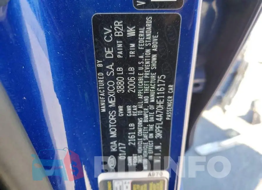3KPFL4A70HE116175 Photo# 12