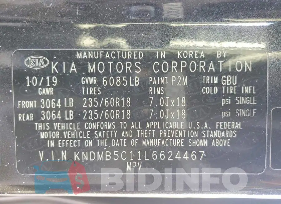 KNDMB5C11L6624467 Photo# 13