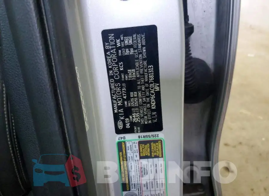 KNDP6CAC0L7681313 Photo# 13