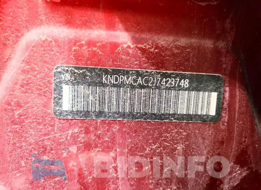 KNDPMCAC2J7423748 Photo# 14