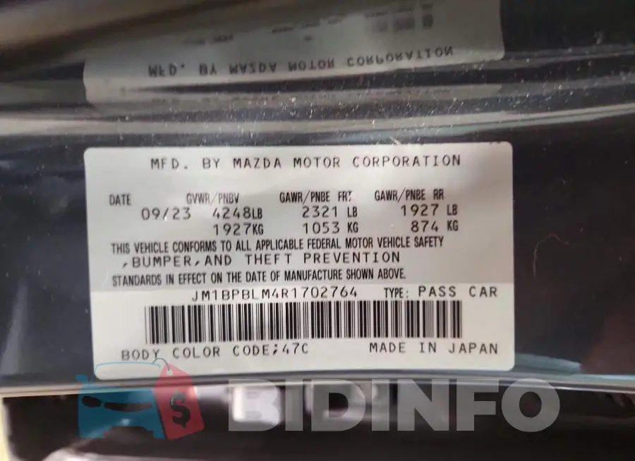 JM1BPBLM4R1702764 Photo# 12