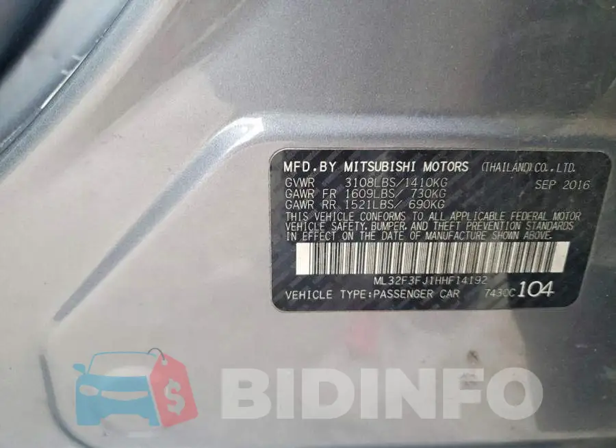 ML32F3FJ1HHF14192 Photo# 12