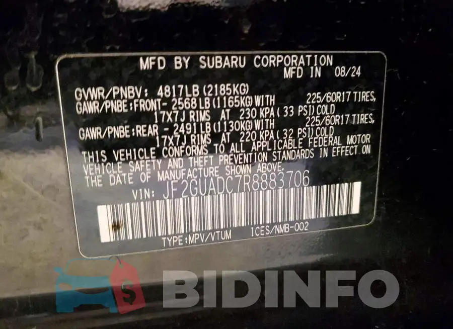 JF2GUADC7R8883706 Photo# 12
