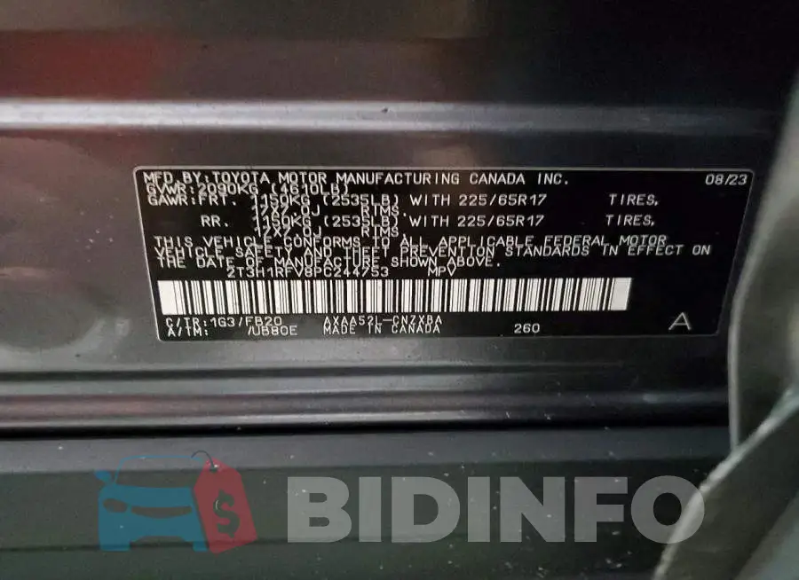 2T3H1RFV8PC244753 Photo# 14