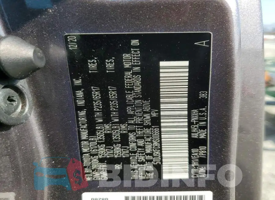 5TDJSKFC8MS006661 Photo# 13