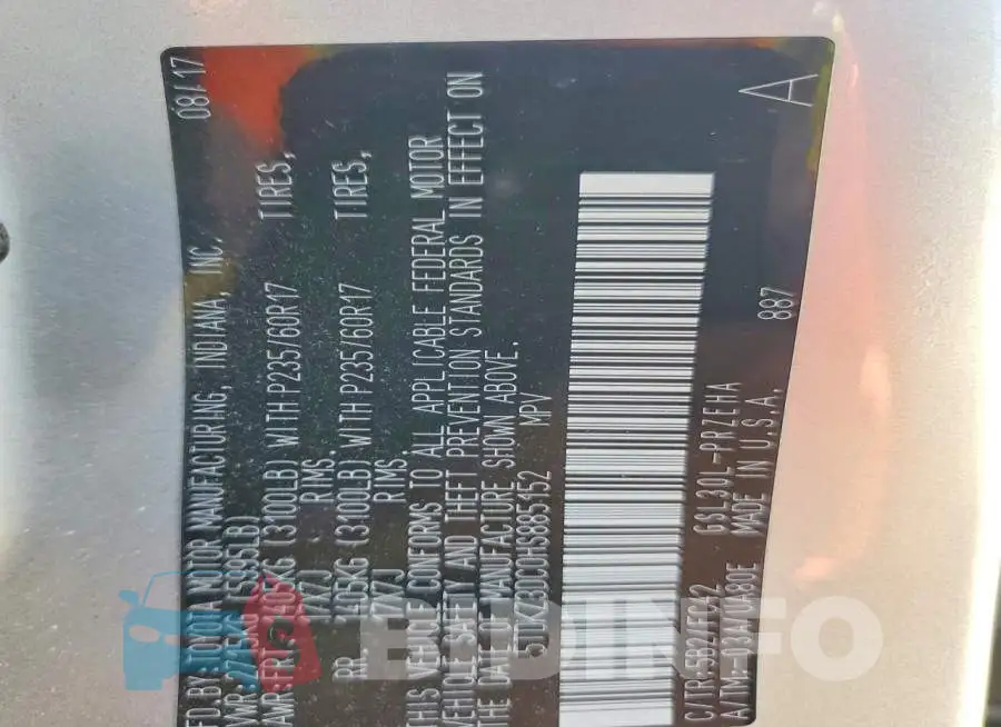5TDKZ3DC0HS885152 Photo# 14