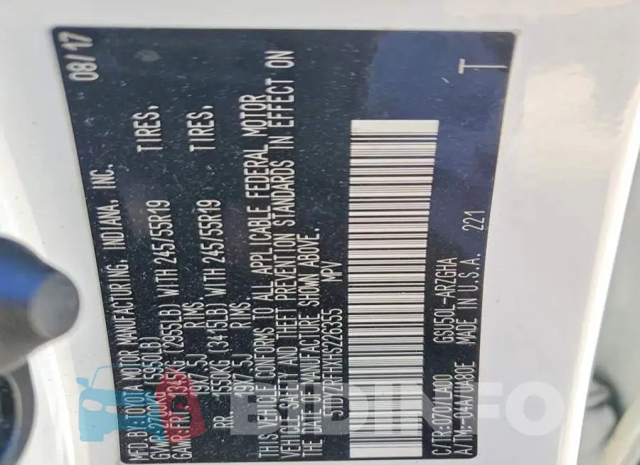 5TDYZRFHXHS226355 Photo# 13