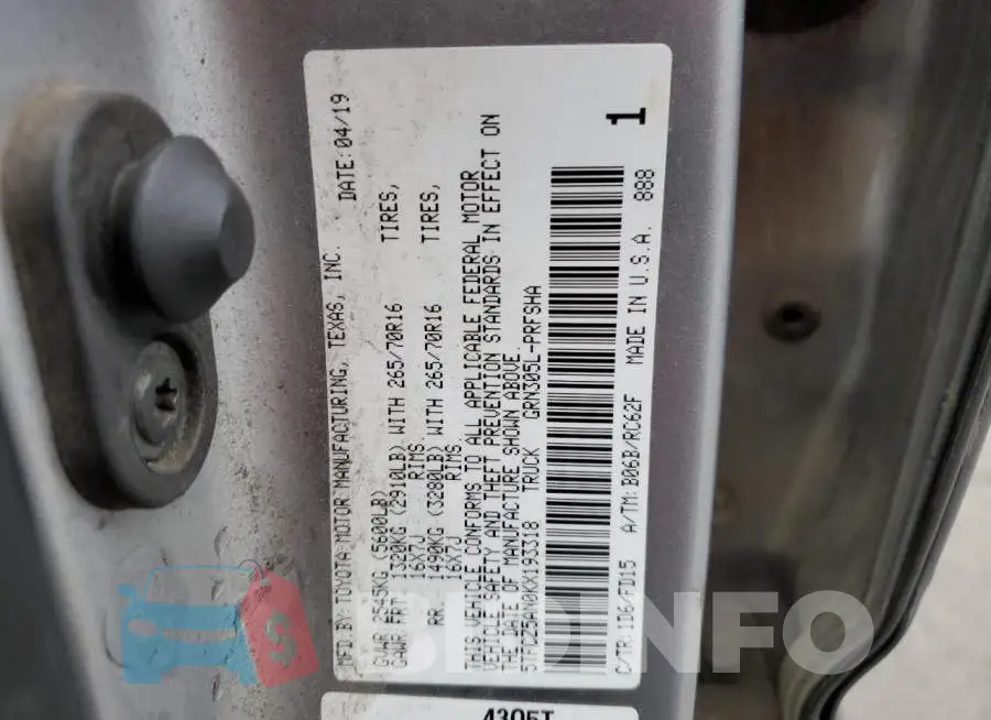5TFCZ5AN0KX193318 Photo# 12