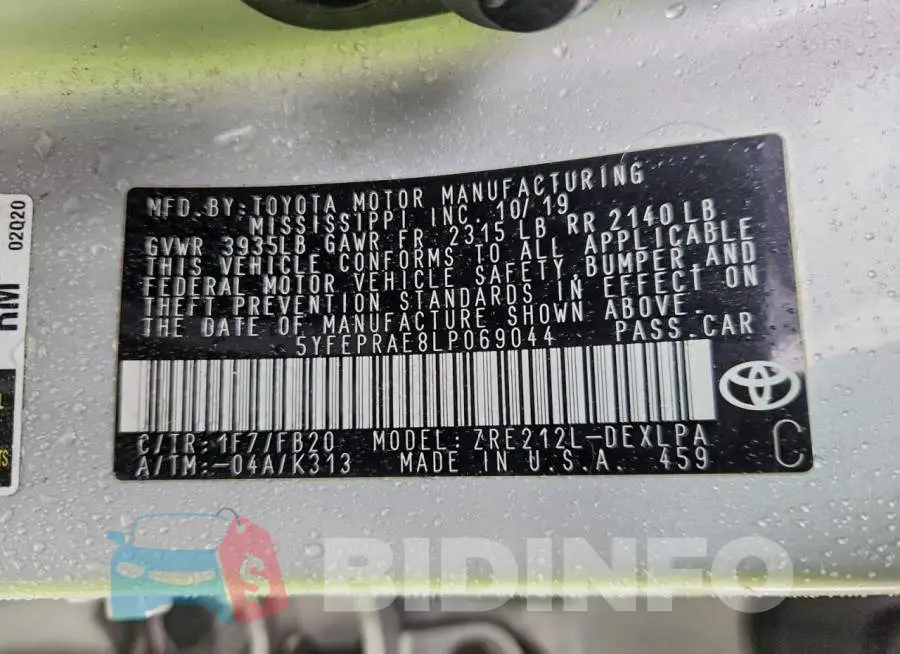 5YFEPRAE8LP069044 Photo# 13