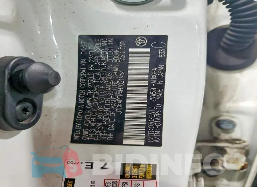 JTDKARFPXH3021964 Photo# 14