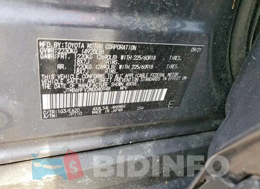 JTMB6RFV2MD040948 Photo# 13