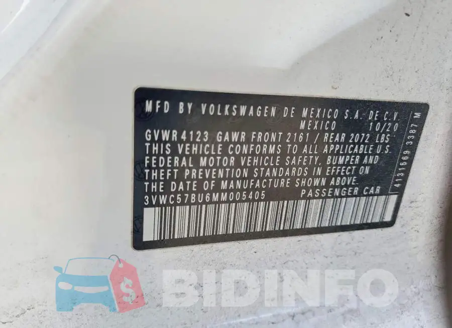 3VWC57BU6MM005405 Photo# 12