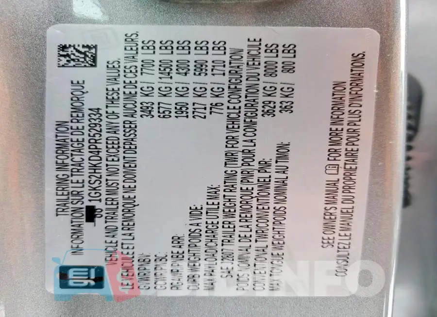 1GKS2HKD4PR529334 Photo# 13