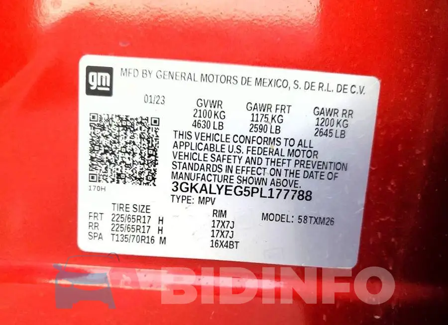 3GKALYEG5PL177788 Photo# 13