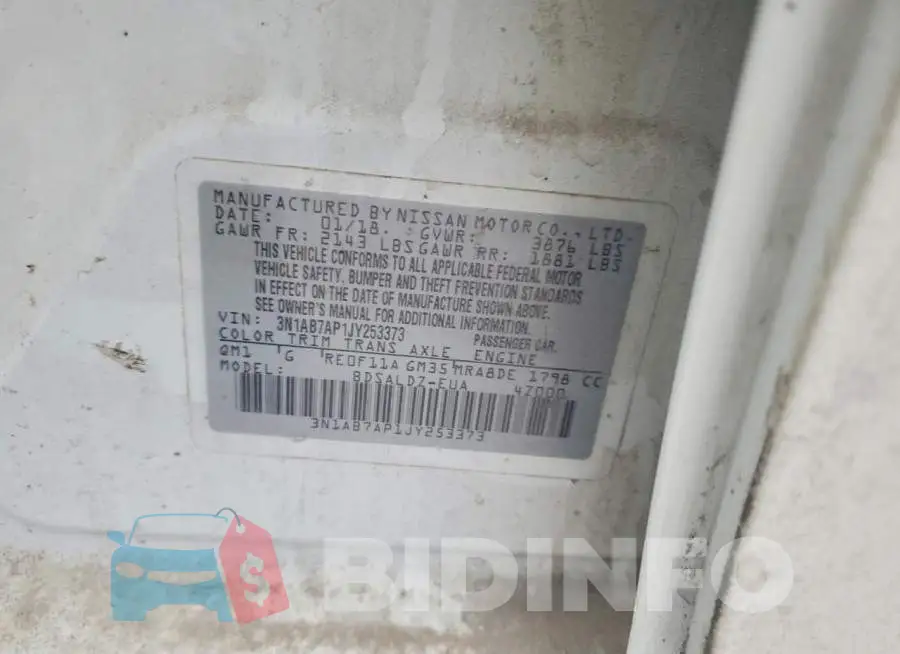 3N1AB7AP1JY253373 Photo# 12