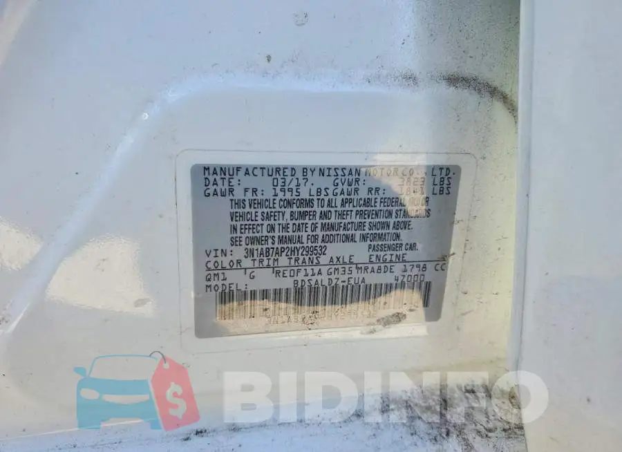 3N1AB7AP2HY299532 Photo# 12