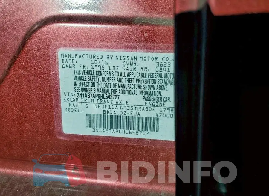 3N1AB7AP6HL642727 Photo# 12