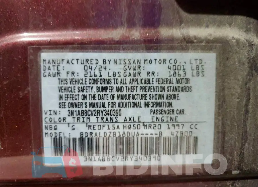 3N1AB8CV2RY340390 Photo# 12
