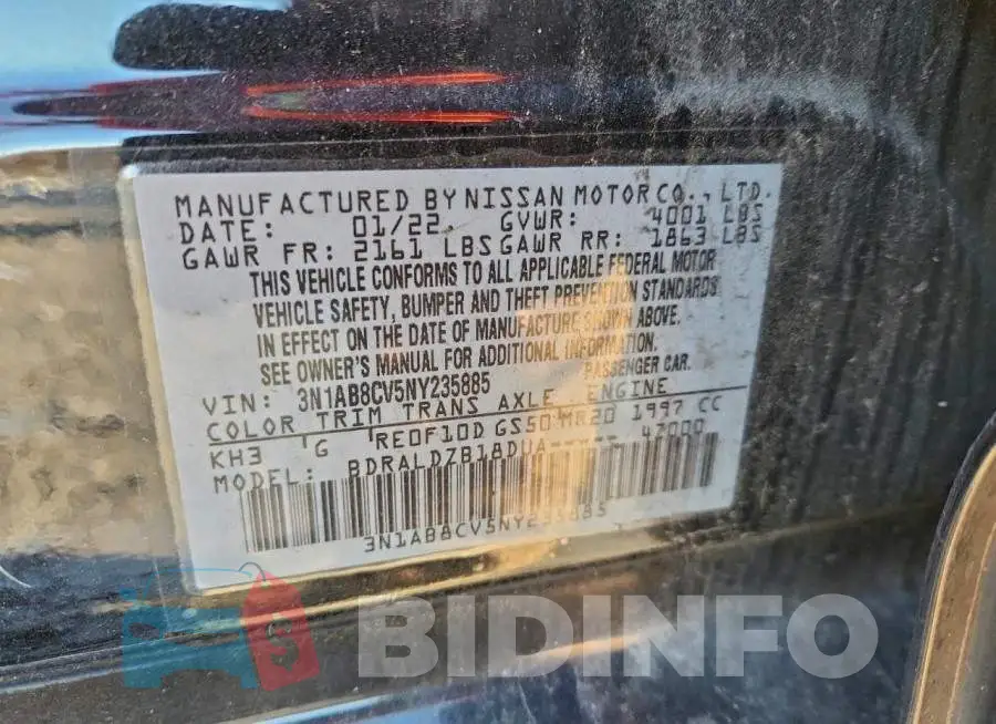 3N1AB8CV5NY235885 Photo# 12