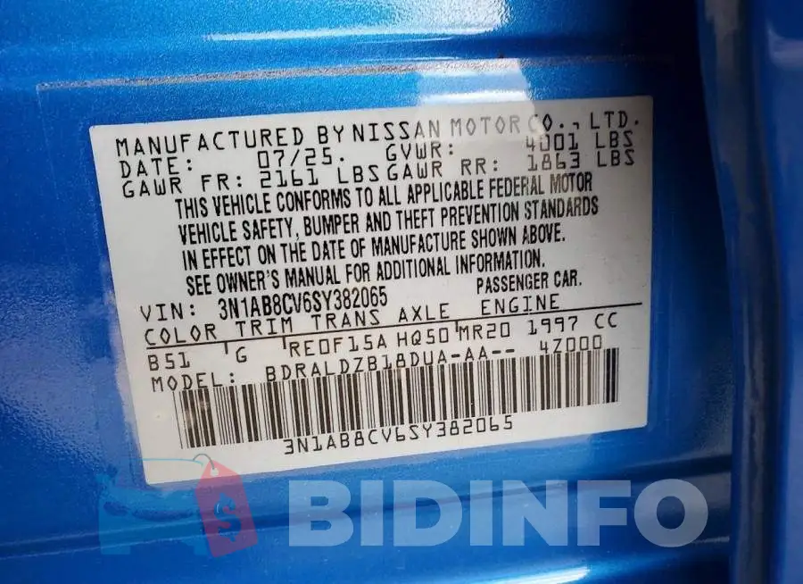 3N1AB8CV6SY382065 Photo# 13