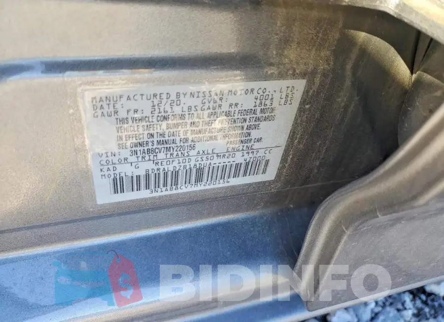 3N1AB8CV7MY220156 Photo# 12