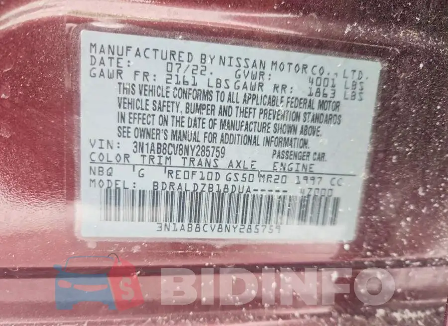 3N1AB8CV8NY285759 Photo# 12