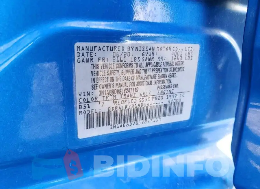 3N1AB8DV8LY247119 Photo# 12