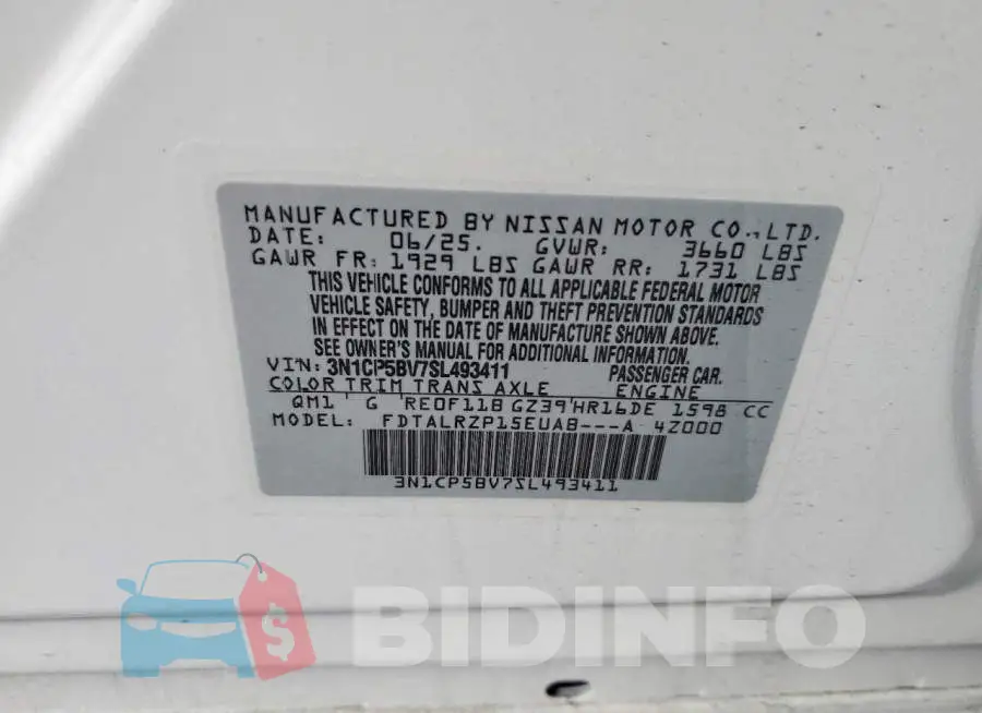 3N1CP5BV7SL493411 Photo# 14