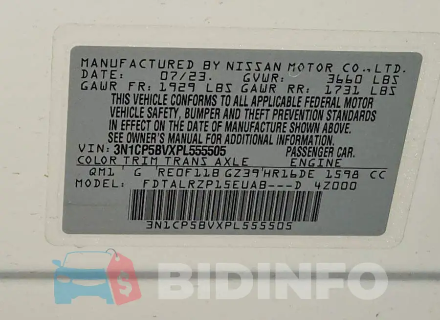 3N1CP5BVXPL555505 Photo# 12
