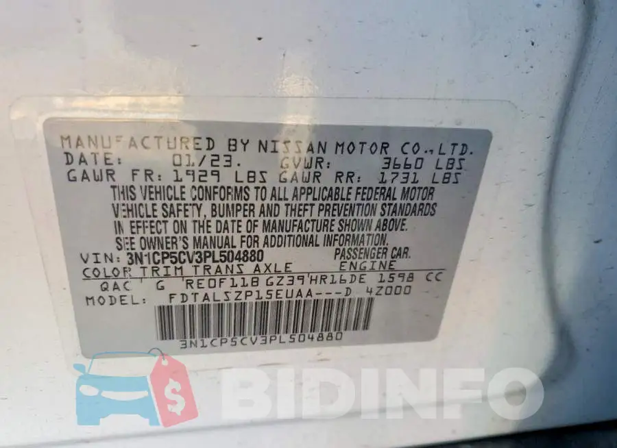 3N1CP5CV3PL504880 Photo# 13