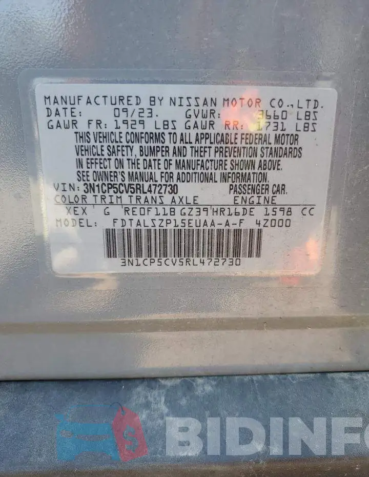 3N1CP5CV5RL472730 Photo# 12