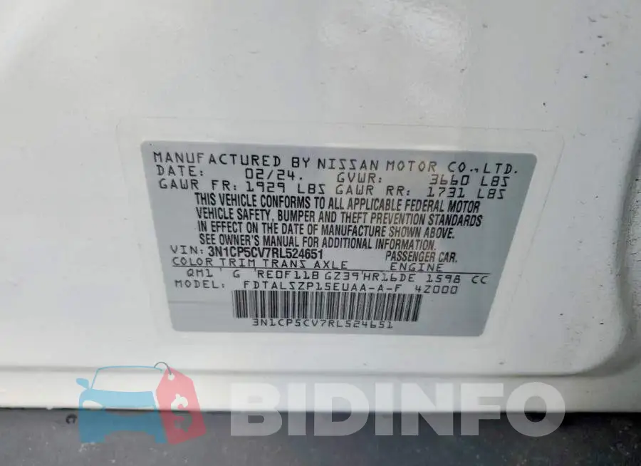 3N1CP5CV7RL524651 Photo# 13
